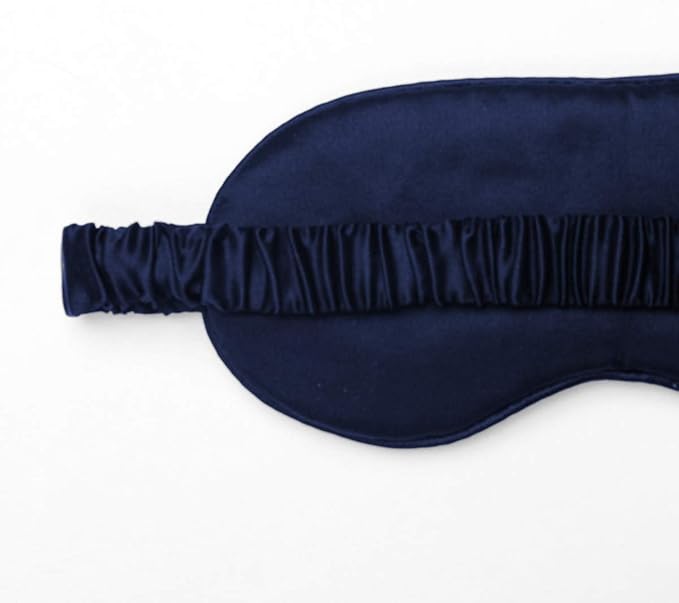 Silk Sleep Mask Light Blocking Luxury 100% Mulberry 19mm Silk Eye Mask Eye Cover Blindfold Ultra Soft Light & Comfy Anti Aging Skin Care with Travel Bag Gift Package