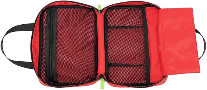 Handy First Aid Bag Empty (Bag Only), First Aid Kit Portable For Home, Office, Vehicle, Emergency Kit For Your Next Adventure, First Aid Supplies Organizer Bag For Camping, Travel, Sports, Red Pouch