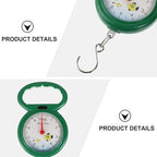 Ipetboom 4pcs Portable Handheld Spring Hanging Scales with Plastic Handles, Multi-Purpose Luggage and Fish Weighing Scales for Travel and Kitchen Use, Random Colors
