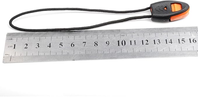 5 Pack Zipper Pull Whistles, Loud Emergency Survival Whistle for Kayak Canoe Fishing Lanyard Zipper Pull Cord Ends Lock Paracord Knife Outdoor Camp Hike Travel Kits