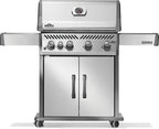 Napoleon Rogue 525 Propane Gas Grill with Range Side Burner, Stainless Steel, Durable 5-Burner Grilling Experience