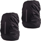 2 Pack Waterproof Rain Cover for Backpack, Backpack Rain Cover with Reflective Strip，Rucksack Rain Cover for Bicycling/Hiking