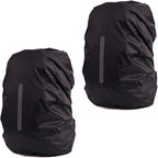2 Pack Waterproof Rain Cover for Backpack, Backpack Rain Cover with Reflective Strip，Rucksack Rain Cover for Bicycling/Hiking