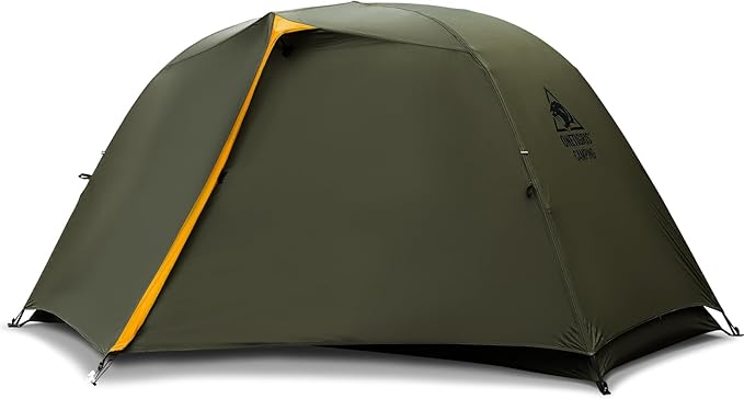 OneTigris Stella 4 Season Camping Tent Backpacking 2 Person Waterproof Lightweight Easy Setup Instant 3000mm Waterproof Rating Outdoor Hiking Tent