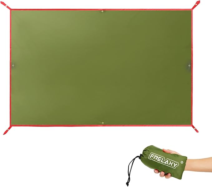 Frelaxy Tent Footprint, Waterproof Camping Tarp, Durable Tent Floor to Elevate Your Camping, Hiking, Backpacking, Hammock, Beach Experience