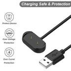 Charger for Amazfit Bip 5, Bip 3 Pro, BIP U Pro, T-Rex Pro, GTS 4 Mini, GTS 2 Mini, GTS 2e, GTS 2, GTR 2e, GTR 2, GTR Mini Smart Watch - Replacement Magnetic Charging Cable (3.3ft/1m)