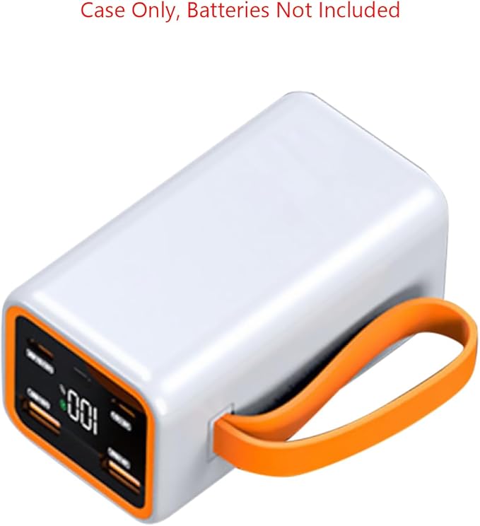 Charging Power Bank Case, PD22.5W 4 Slot Quick Charging Power Bank DIY Case Shell for 4x21700 Lithium Battery Accessories