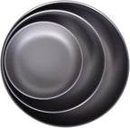 iBasingo 3 Pieces Titanium Plates Set Camping Metal Durable Cooking Pan Dishes Plates Saucer Ultra-light for Outdoor Camping Tableware Cookware Mess Kit with Carry Mesh Bag Ti1104T