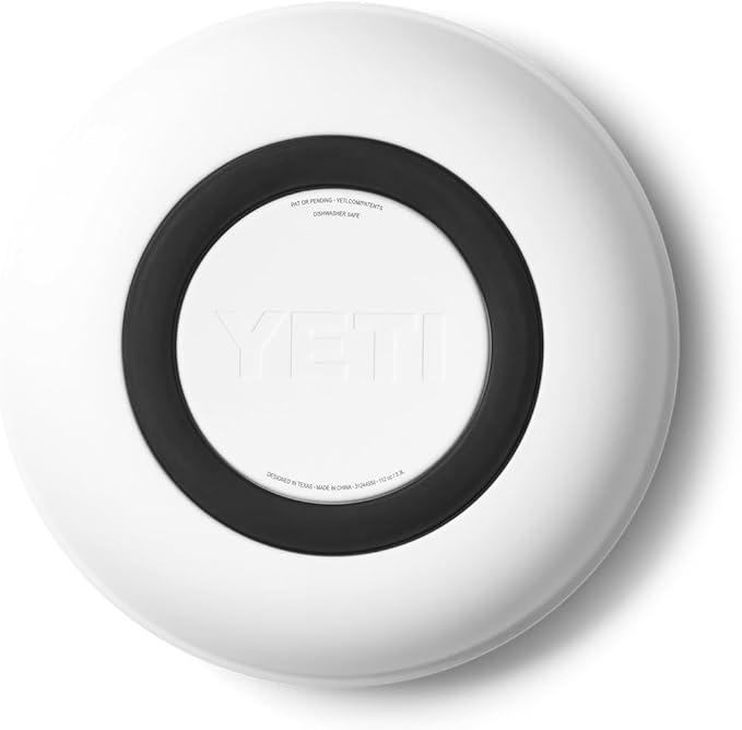 YETI Rambler Low Bowl, Vacuum Insulated, Stackable and Nestable Stainless Steel Bowl with Lid, 3.6 Quart, White