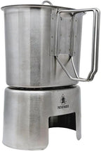 The Pathfinder School Metal Canteen Cooking Set - Survival Gear - Camping Essentials Mess Kit - Military Grade Outdoor Eating Kit - Hiking and Trail Cook Set
