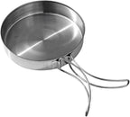 VANZACK Outdoor Pan Camping Cooking Pot Backpacking Cookware Outdoor Cookware Cooking Pan Camp Bbq Frying Portable Cutlery Cooking Utensil Non-stick Portable