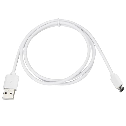 Micro USB Cable 6-Pack 3ft - Fast Charging and Data Sync Cord for Samsung Galaxy S7/S6 Edge, Android Phones, Tablets, PS4, Xbox One Controllers - USB-A to MicroUSB Charging Cables, White