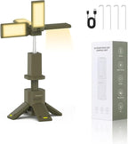 Wireless Magnetic Camping Light with Telescoping Pole (285-1100mm) - 3 Mode Dimmable LED, 14000mAh Portable Power, Waterproof Design for Tent & Outdoor Emergencies