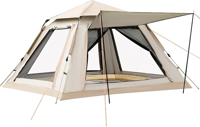 Camping Tent 4 Person, 4-Person Dome Tent, Tents for Camping Instant Automatic pop up Tent for, Backpacking, Hiking Camping Outdoor Essentials