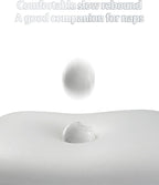 Camping Pillow, Small Pillows for Chair, Memory Foam Travel Pillow for Sleeping with Cool & Breathable Washable Cover Ideal for Travel, Hiking, Airplane and Car - Dark Grey