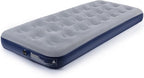 Camping Air Mattress Inflatable Air Bed Flocked Surface Travel Bed Sleeping Pad Air Bed for Outdoor Camping Tent Guest Travelling（Navy Blue ）