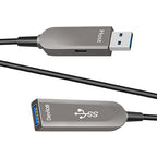 16.4ft/5m USB Am to Af Fiber Optic Data Cable, 10Gbps Long Distance Data Transfer USB 3.1 Am to Af, for VR, Camera, PC, Laptop, Webcam, Printer, Webcam etc.
