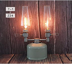 CAMPINGMOON Camping Gas Lantern with Wooden Lantern Case T-1