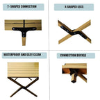 Portable Low Alluminum Roll Up Travel Folding Table for Beach, Camping, & Picnic – Compact, Lightweight, Multi-Purpose for Indoor & Outdoor Use