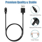 Charger for VeryFitPro Fitpolo Tozo Smartwatch, Magnetic Charging Cable Cord for YAMAY Willful SW021 SW025 Letsfit ID205L ID205U ID205S Wyze 44mm 47mm (2-Pack, 3.3ft/100cm)