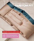 SUNDAYSILKS™ | Adjustable Silk Sleep Mask for Side Sleeper | Cloud-Like Comfort, Weighted for Deep Sleep | Soft Sleep Face Mask for Women & Men, Full Blackout, Cooling Silk Eye Mask for Sleeping (2PK)