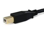Monoprice 6-Feet USB 2.0 A Male to B Male 28/24AWG Cable (Gold Plated) (105438)