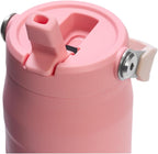 Stanley IceFlow Flip Straw 2.0 Water Bottle 24 oz | Built-In Straw for Travel and Sports | Lightweight and Leak Resistant | Insulated Stainless Steel | BPA-Free | Pink Mesa