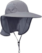 Unisex Outdoor Activities UV Protecting Sun Hats with Neck Flap