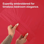 Queen Pillow Cases Set of 2 - Ultra Soft Hotel Quality Pillowcase Covers - Luxury Comfy Cozy Bedding for Women, Men, Kids & Teens - Machine Washable Pillow Protectors - 2 Pieces Set - Queen Size Red