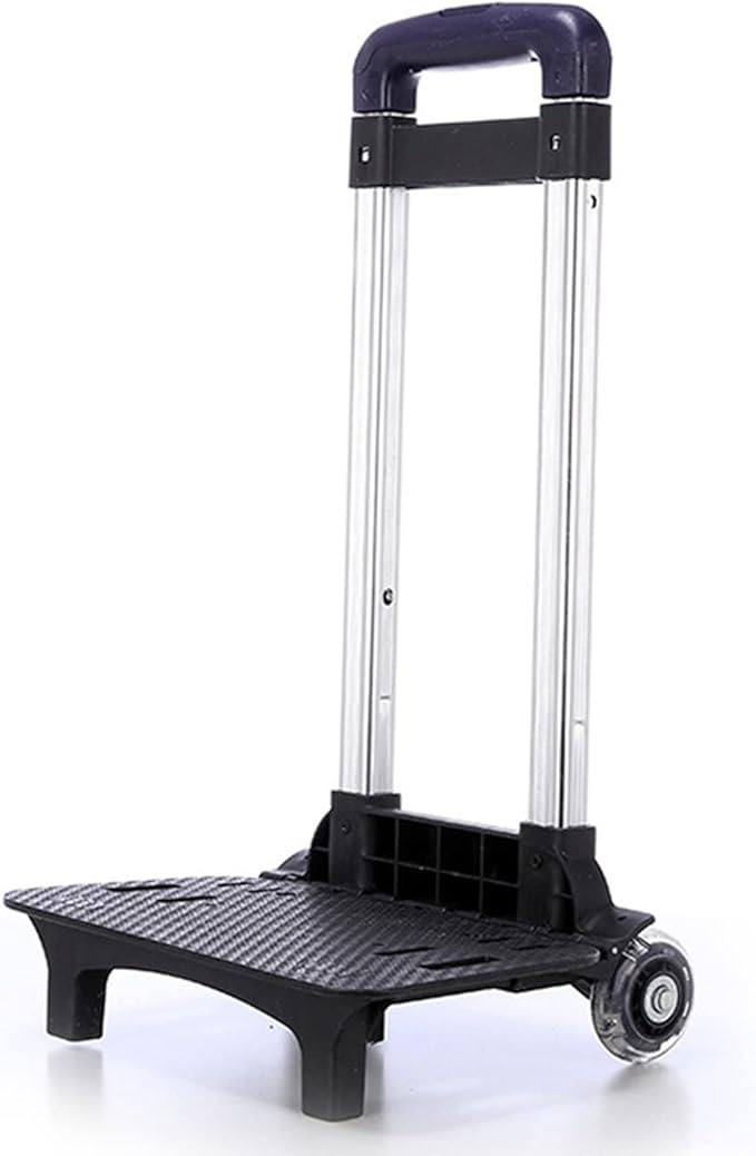 2 Backpack Trolley Aluminium Alloy Foldable Trolley Cart ' s Luggage Travel Hand Cart for Backpack Folda