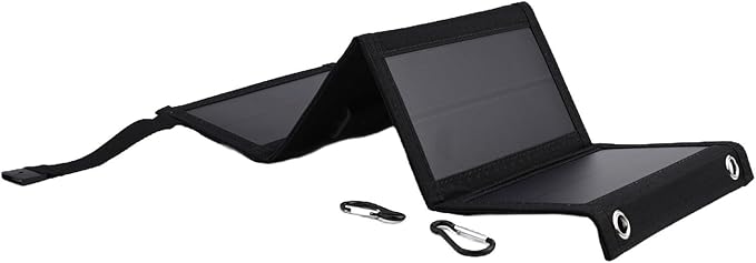 Efficient 10W Solar Panel Charger Foldable Portable Power Bank for Mobile Devices in Outdoor Activities