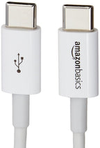 Amazon Basics USB-C to USB-C Fast Charger Cable, 480Mbps Speed, USB-IF Certified, for Fast Charging Apple iPhone 16/15, iPad, MacBook, Samsung Galaxy, Tablets, Laptops, 6 Foot, White