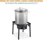 Camplux Propane Burner 130,000 BTU, Single Gas Burners, Outdoor Stove for Home Brewing, Turkey Fry, Maple Syrup Prep