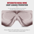Sleep Mask, 3D Deep Contoured Eye Covers for Sleeping, 99% Block Out Light Eye Mask,Zero Pressure Cup Blindfold for Men Women, with Adjustable Strap for Sleeping, Yoga, Traveling (Pink)