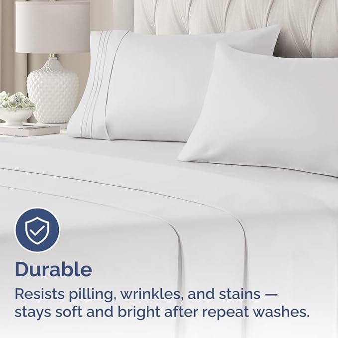 King Standard Pillow Cases Set of 2 - Soft Hotel Quality Pillowcase Covers - Comfy Bedding for Women, Men, Kids & Teens - Machine Washable Pillow Protectors - 2 Piece Set - King Standard French Grey