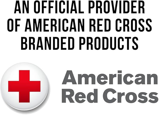 American Red Cross Officially Licensed Product, 25 Person First Aid Kit, 118 Piece Emergency Medical Supplies to Clean & Treat Minor Injuries, Hard Case Box for Home, Business, Job Site, Car