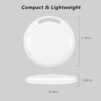 Air Tracker Tag, Smart Bluetooth Tracker Tag, Works with Apple Find My APP (iOS Only), Keys Finder and Item Locator for Luggage, Backpack, Suitcase, Pets and more, Waterproof Tracking Tag, White