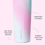 Corkcicle Classic Canteen Insulated Water Bottle - Stainless Steel Reusable Tumbler - Triple Insulated - Keeps Drinks Cold 25 Hours or Hot 12 Hours - Cupholder Friendly - Unicorn Wonderland - 25 oz