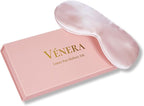 Silk Sleep Mask - 100% Pure 22 Momme Mulberry Silk Eye Sleeping Mask for Women and Men - Blackout Eye Mask for Sleeping (Light Pink)