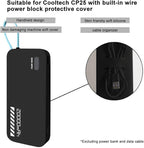 Case for CUKTECH CP25 20000mah 55W, Power Bank Shockproof Silicone Case, Dustproof Protective Soft Cover (White)