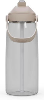 CamelBak Thrive Flip Straw 32oz Water Bottle with Tritan Renew – Easy Carry - Straw Top, Clear