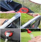 Pop-up Shower Tent & 20L Solar Shower Bag Combo - Waterproof Camping Privacy Shelter with Portable Heated Water Reservoir for Outdoor Bathing, Beach, Hiking (Green, 120x120x190cm)