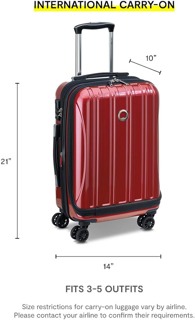DELSEY PARIS Helium Aero Hardside Expandable Luggage with Spinner Wheels, Brushed Charcoal, 2-Piece Set (19/28)