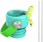 Super Sparrow Insulated Water Bottle - 17 Oz / 25 Oz / 32 Oz - Standard Mouth FlipFlow Flask - BPA Free, Leak Proof Drink Bottle- Ergonomic Straw Water Bottles for Work, Gym, Travel, Sports