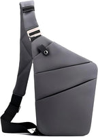 Anti Theft Travel Bag, One Shoulder Large Capacity Cross-body Bag Chest Fashion Lightweight Sling Bags for Travel Sports