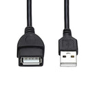 Smays Short USB Extension Cable 10-Pack Bulk, Male to Female, 1.6 ft USB-A 2.0 Extender Cord