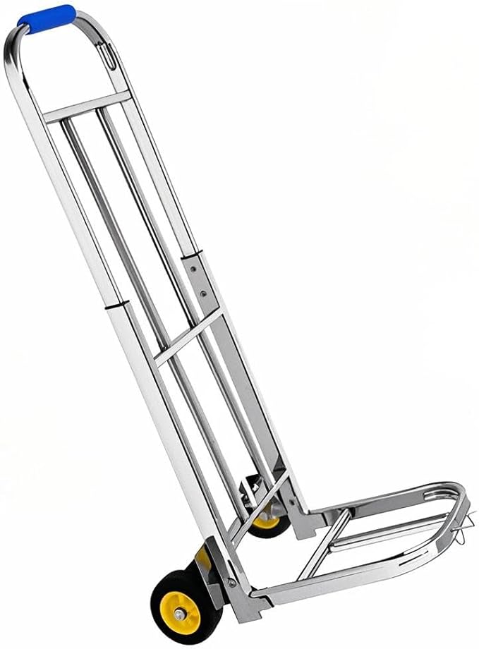 Heavy Duty Folding Hand Truck Luggage Cart & Sack Truck Versatile Shopping Trolley for Household & Camping Portable Transportation Equipment (Size: 58 90x28x26cm)