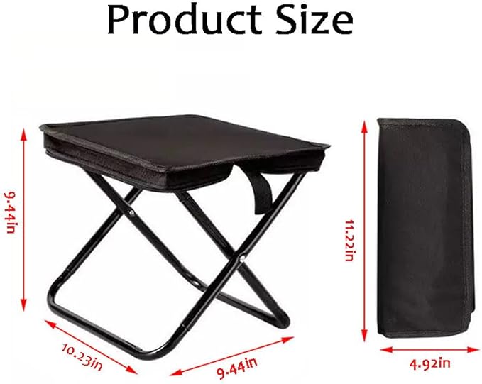 Portable Stool, Camping Chair, Portable Foldable Fishing Stool, Adult Portable Chair, with A Load Capacity of 330 Pounds, Suitable for Camping, Hiking and Fishing (Khaki)