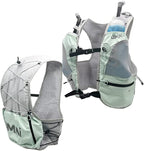 Umai Hydration Running Vest, Hydration Vest with Two Flasks, Green