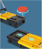 Folding Platform Carts with Wheels Portable Hand Trucks for Luggage & Goods Compact Trolleys for Home Use Lightweight Folding Utility Carts for Easy Transport